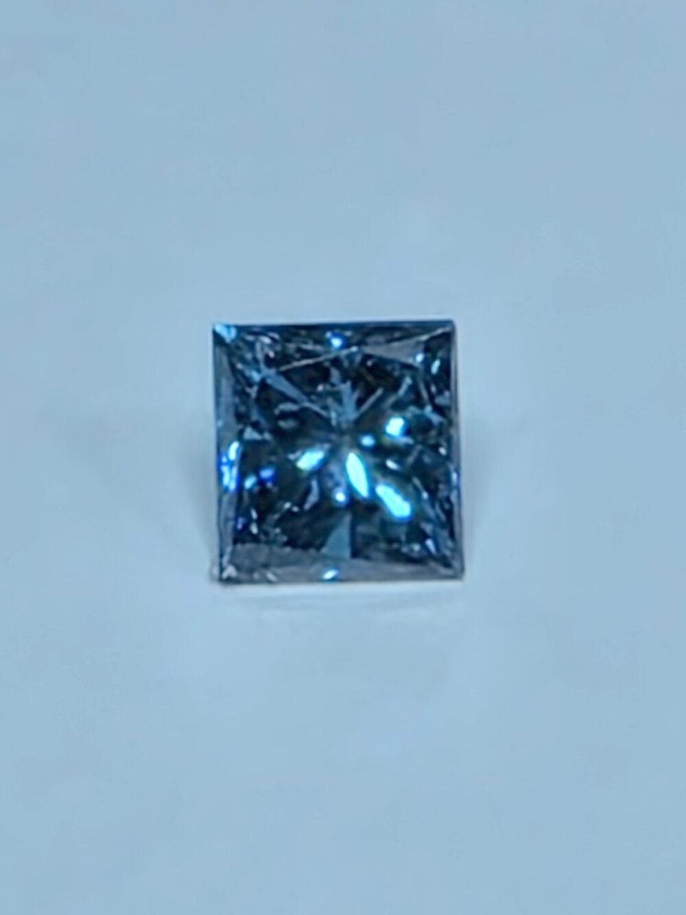 VVS .10 ct Natural Blue Diamond Round Cut Loose Gemstone